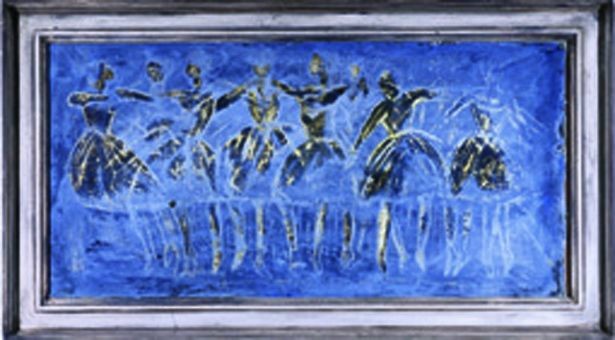 Gemälde 'Blue Lotty'